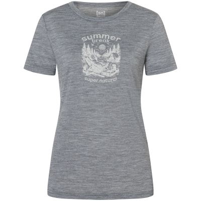 2. Women’s SUPER.NATURAL W Summer Break Tee, grey
