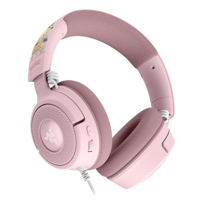 Razer Kraken V4 X – Pikachu & Eevee Edition Wired Headband Gaming Headset USB Type-C / USB Type-A Pink