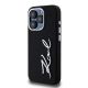 2. Karl Lagerfeld Silicone Metal Script Logo case for iPhone 15 Pro - black