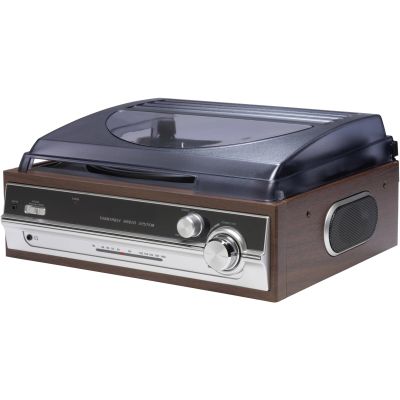 9. Denver VPR-190MK2 retro record player with radio and built-in speakers