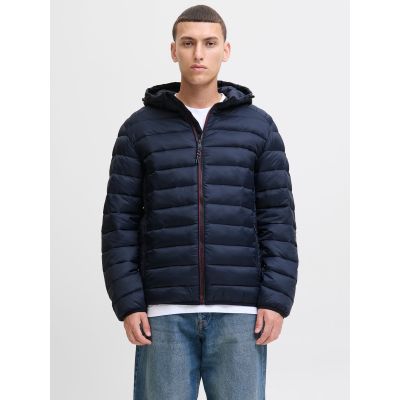 Jack&Jones men's down jacket JJEBRADLEY LIGHT PUFFER HOOD NOOS 12280970 SKY CAPTAIN