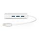 7. HUB 3-port USB 3.0 SuperSpeed with LANGigabit LAN adapter, aluminum