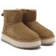 4. Women's leather ankle boots with platform, beige Big Star UU274692