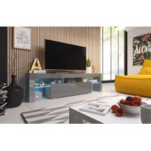 TORO 158 TV cabinet, gray/gray gloss