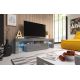 TORO 158 TV cabinet, gray/gray gloss