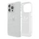 6. Adidas OR Protective Clear Case Glitter for iPhone 13 Pro / iPhone 13 - Transparent Silver