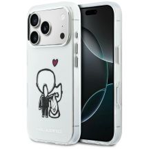 Karl Lagerfeld Karl & Choupette Back MagSafe Case for iPhone 17 Pro Max - Clear