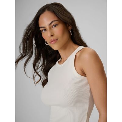 4. Women's slim ribbed knit top 4F 4FRSS26TSLEF338-12S