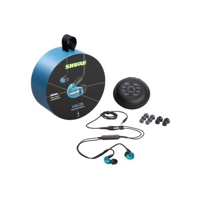 3. Shure SE215DYBL+UNI-EFS - AONIC215 Single Driver In-Ear Headphones with 3.5mm Cable (Blue)