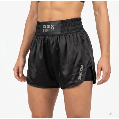 Women's Black COMBATWEAR Muay Thai Shorts | DBX Bushido