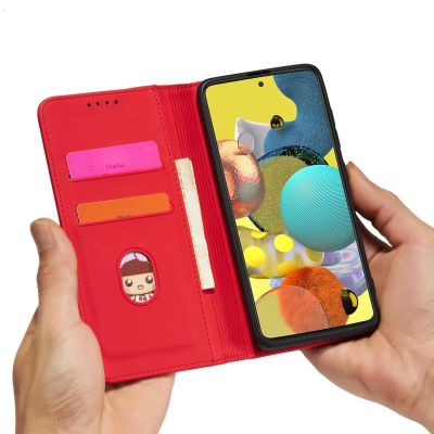 13. Magnet Card Case Case for Samsung Galaxy A13 5G Pouch Wallet Card Holder Red