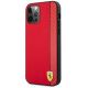 2. Ferrari FESAXHCP12LRE iPhone 12 Pro Max 6.7" red/red hardcase On Track Carbon Stripe