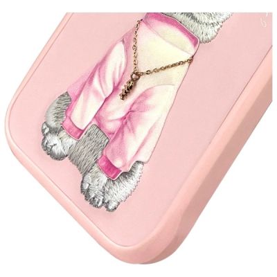 4. Nimmy Glasses Cool Cat Case for iPhone 16 Pro Max - Pink