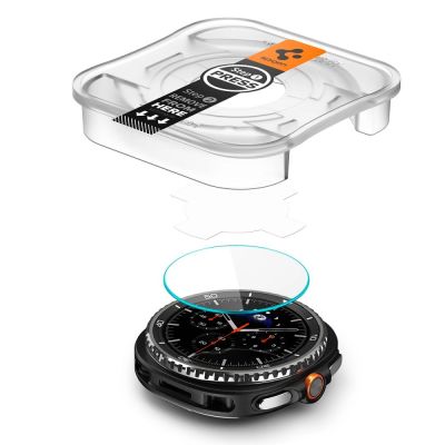 2. Spigen Glas.TR ”Ez-Fit” Tempered Glass for Samsung Galaxy Watch 8 46mm - Transparent