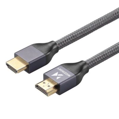 11. Wozinsky HDMI 2.1 Cable 8K 60 Hz 48 Gbps / 4K 120 Hz / 2K 144 Hz 2 m Silver (WHDMI-20)