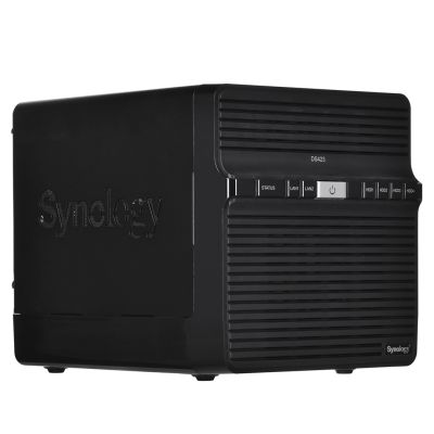 NAS Synology DS423; Tower; 4x (3.5" SATA HDD); Realtek RTD1619B; 2GB DDR4, 2x 1GbE RJ-45