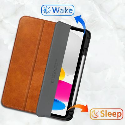 6. Tech-Protect Fleece Case for iPad 10.9” 10 / 2022 / 11” 11 / 2025 - Brown