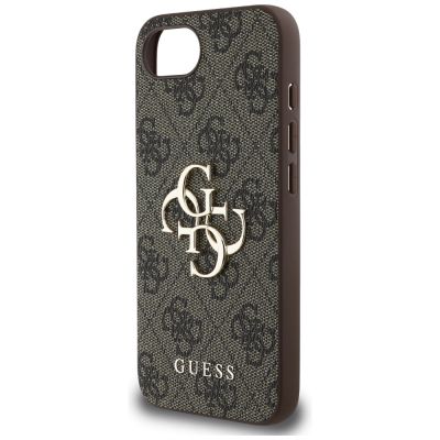 6. Guess 4G Big Logo Case for iPhone 16e - Brown