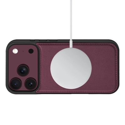 3. Tech-Protect Wallet MagSafe case for iPhone 17 Pro / 18 Pro - burgundy