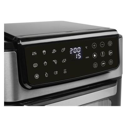 3. Tristar Heißluft-Ofen Kontrollleuchte Timerfunktion 12 l Single Autonomous 1800 W Hot Air Fryer Black, Stainless Steel