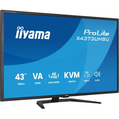 3. iiyama ProLite X4373UHSU-B2 computer monitor 108 cm (42.5") 3840 x 2160 px 4K Ultra HD LED Black