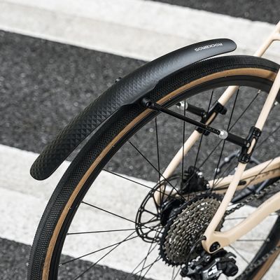 2. Rockbros 28210007001 Universal Adjustable Bicycle Mudguard – Black