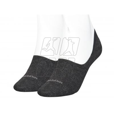 2. Calvin Klein Footie Mid Cut 2P Socks 701218771003