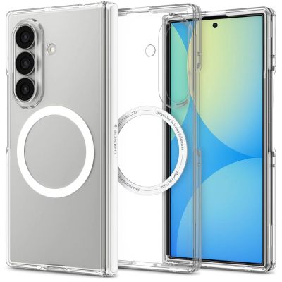 Spigen Ultra Hybrid Pro MagSafe Case for Samsung Galaxy Z Fold 8 Ultra - Clear and White