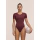4. CASALL Studio Body Short Sleeve, burgundy color