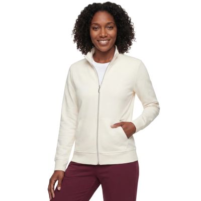 3. Skechers Go Luxe Rib Hoodie JA293-OFWT White L