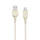 Dudao L7SC USB-A - USB-C cable 5A 1m - beige