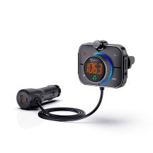SAVIO TR-14 CAR FM TRANSMITTER WITH BLUETOOTH AND CHARGER, QUICK CHARGE 3.0 AND POWER DELIVERY, NOISE REDUCER