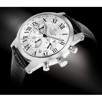 2. Giewont Chronograph Sapphire Silver Men's Watch GW6260-A1