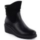 Women's black suede wedge ankle boots M.Daszyński 2510