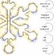 4. DECORATIVE HANGING SNOWFLAKE 32.5 CM 100LED TRIMER WARM WHITE