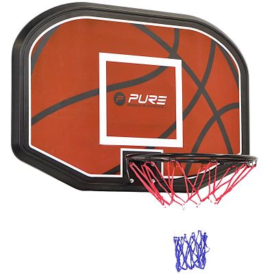 11. BASKETBALL BACKBOARD 110x73x3CM RIM 45CM PURE 2 IMPROVE