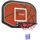 11. BASKETBALL BACKBOARD 110x73x3CM RIM 45CM PURE 2 IMPROVE
