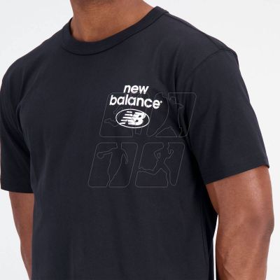 4. New Balance Essentials Reimagined Cott BK M T-shirt MT31518BK