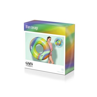 4. Bestway 36352 Rainbow Swim Tube 92800497011