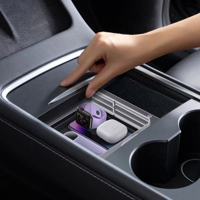 8. Baseus T-Space Series car organizer for Tesla Model 3 / Y - gray