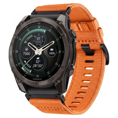 Tech-Protect Nylon Classic Strap for Garmin Fenix ​​5X / 5X Plus / 6X / 6X Pro / 7X / 8 / 8 Pro / 9 / 9 Pro (47 mm) - Orange