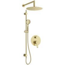 Concealed shower set with a rail - with a shower head