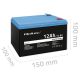 7. Qoltec LiFePO4 Lithium Iron Phosphate Battery 12.8V 12Ah 153.6Wh BMS