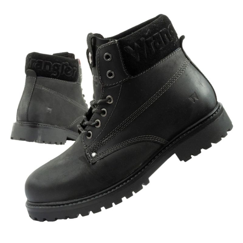 Wrangler Arch Fur men's boots, Chelsea boots, elegant, insulated, black