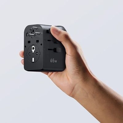 9. Ugreen S550 65W Universal Travel Adapter - Black