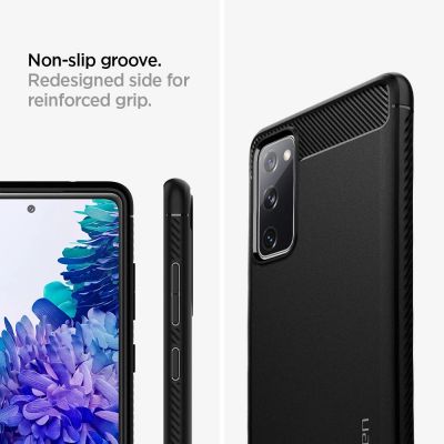 10. Spigen Rugged Armor Case for Samsung Galaxy S20 FE - Matte Black