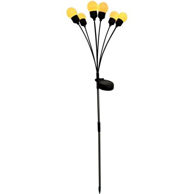 2. SOLAR LAMP DANCING IN THE WIND WHITE BALLS 6 LED 75CM XXL