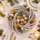 6. DECORATIVE WREATH 20 CM WHITE