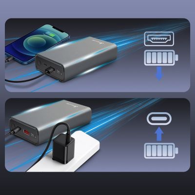 15. Extralink Powerbank EPB-126 20000mAh Silver Power bank, 45W PD, USB-C