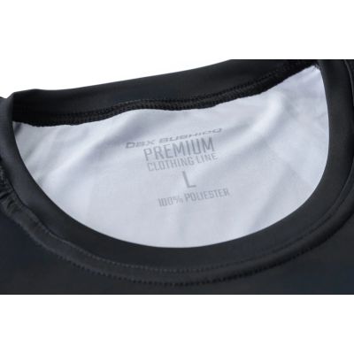 5. Gray long sleeve rashguard with DBX Bushido logo